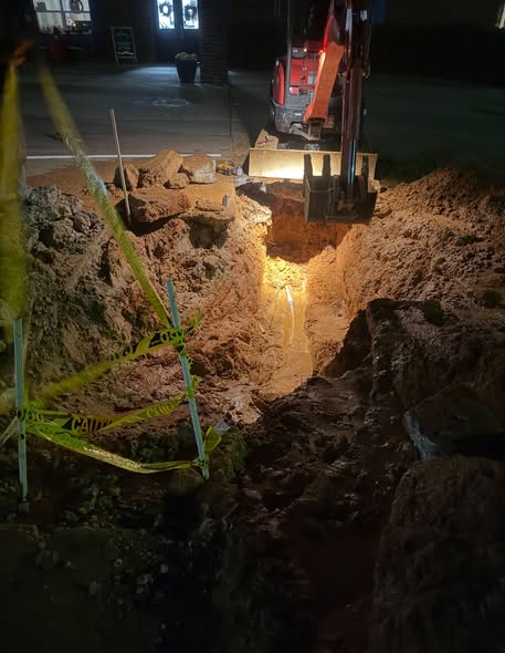 Emergency water leak being repaired at a daycare facility in Oklahoma City.