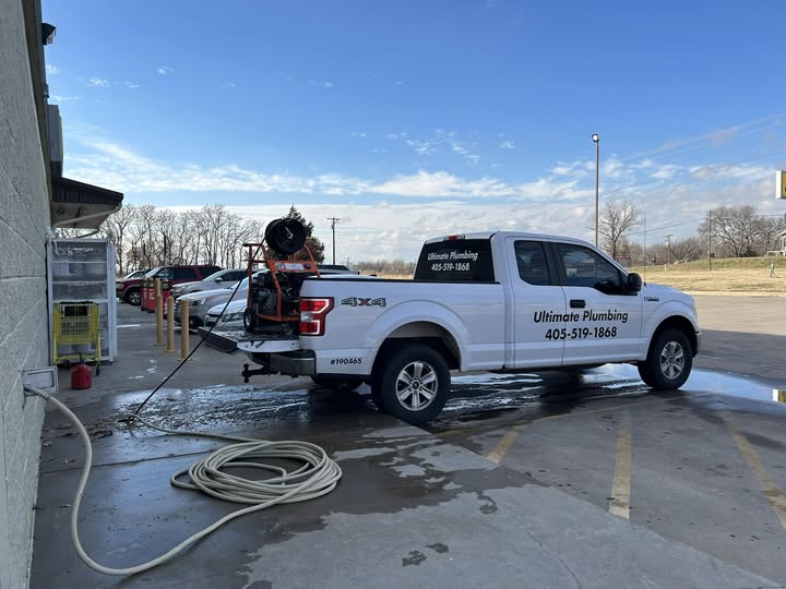 Commercial high-pressure hydro-jetter nozzle used for clearing massive root balls from main sewer lines.